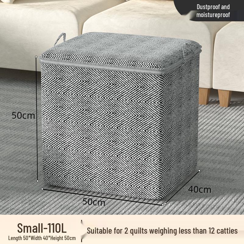 Waterproof Fabric Storage Bag - Large Capacity for Quilts, Comforters, and Closet Clothes
