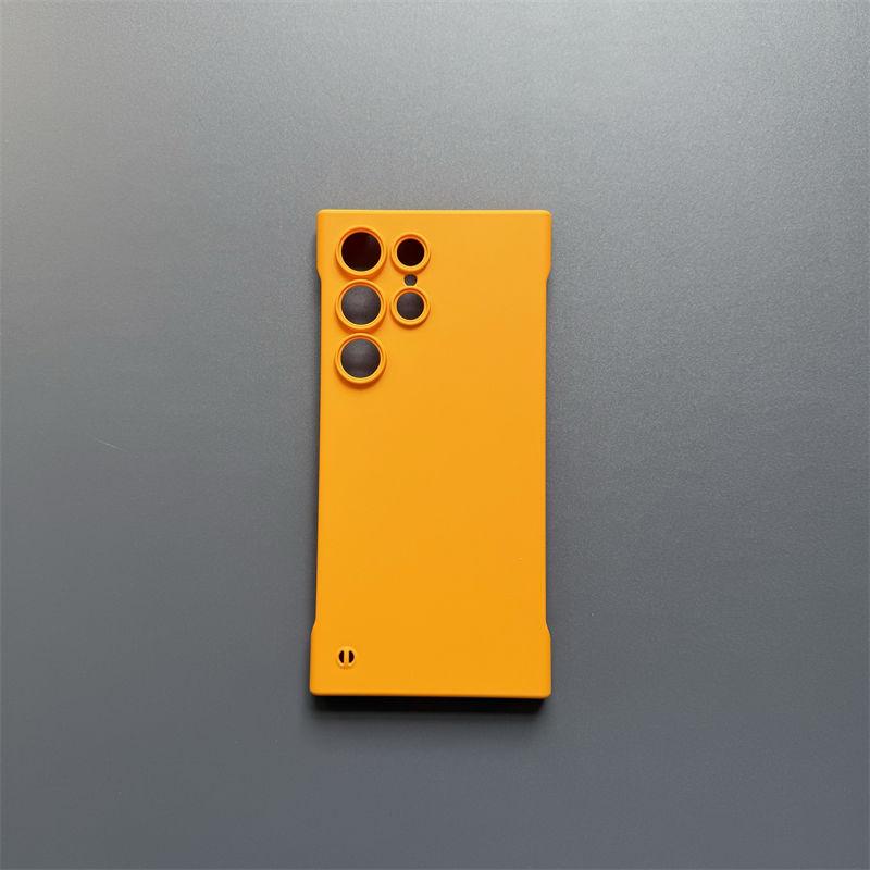 

Премиальный ультратонкий чехол для телефона Samsung S24 Ultra Galaxy — защитный, устойчивый к падениям и безрамочный корпус Samsung S24ultra жёлтый