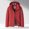 Casual Men's Cotton Jacket Hooded Design Versatile      Winter Warm