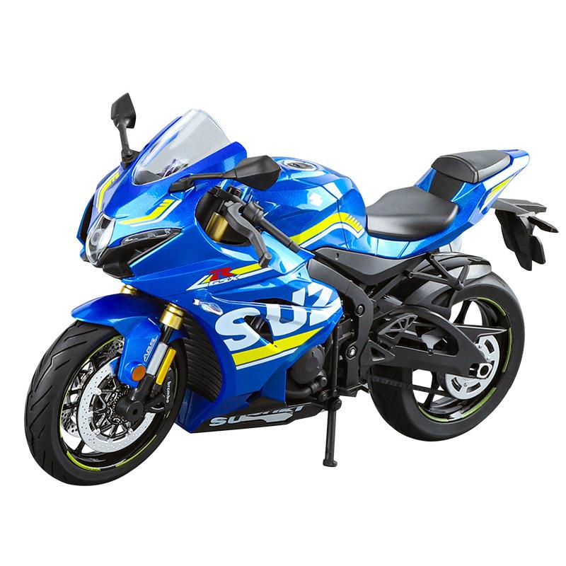 Großes 1/9 Suzuki GSX-1000R Legierungs-Rennmotorradmodell aus Druckguss, Straßensport-Motorradmodell, Simulation, Kinderspielzeug, Geschenke