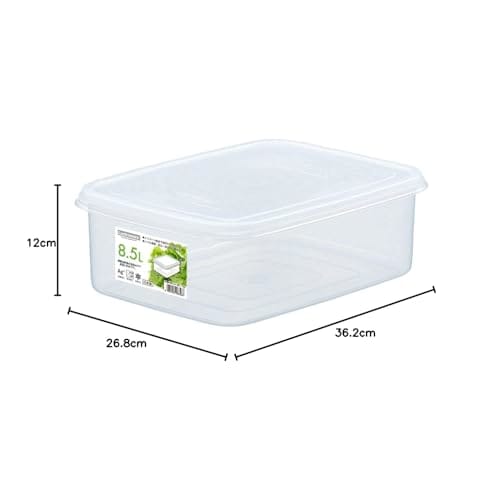 Iwasaki Industries Antibacterial and Stain-Resistant Storage Container, Jumbo Case, Large, 8.5L, B-884 KB, Made In Japan