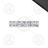 RAPL8 Bright Silver For Skoda Kodiaq Karoq Kamiq Superb Octavia Rapid 4X4 Fabia Yeti Metal Badge 3D Stickers Car Trunk Body Decal