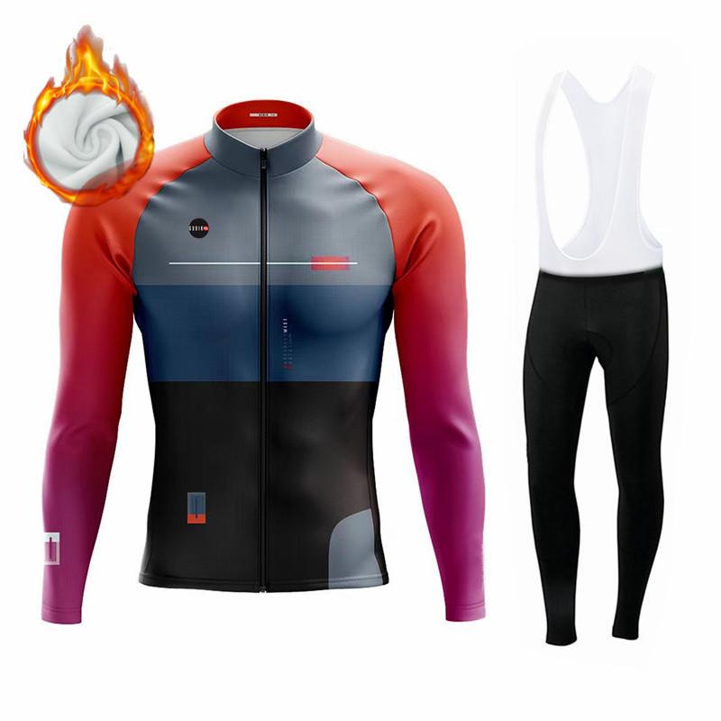 2026 Winter Fleece Riding Suit Set Gobikful Spain Winter Thermal Fleece Jacket  Jersey Long Sleeve Ropa Ciclismo Hombre Bicycle Wear Bike Clothing