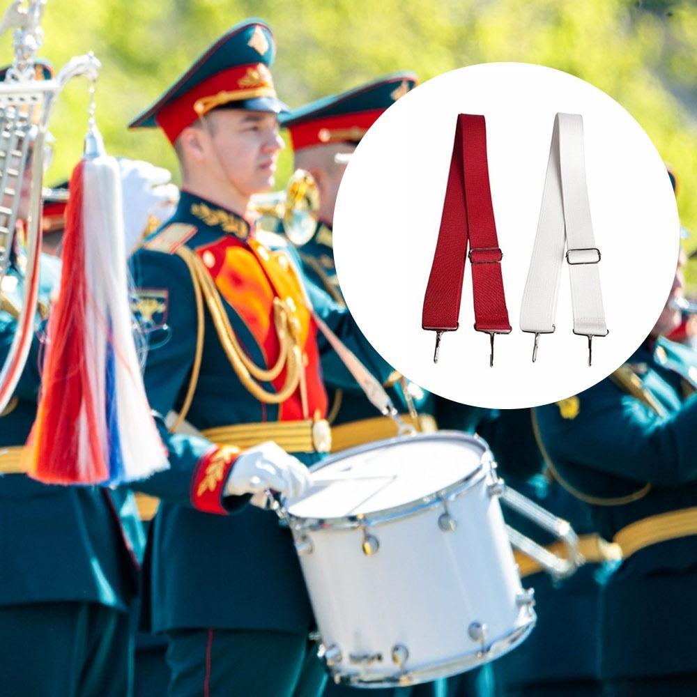 Adjustable Snare Drum Straps with Metal Hook Small Drum Strap Performance Sling  for School Band