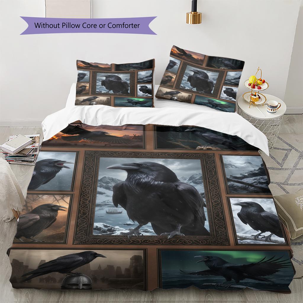 Cartoon Pattern Bedding Quilt Set Quilt Cover Pillowcase Home Decoration Birthday Gift (1 * Duvet Cover + 2 * Pillowcase, Without Core)