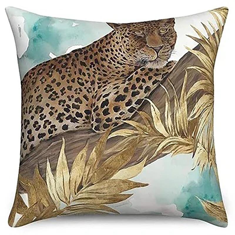 Wild Animal Zebra Leopard throw pillow cover with short plush print for living room sofa decoration cushion cover pillow covers