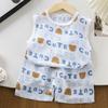 Baby Cartoon Sleeveless Vest And Shorts Summer Set For Toddler Boys And Girls