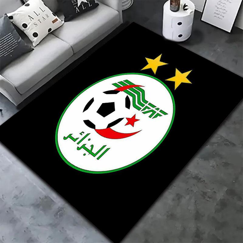 Algeria National Football Team Carpet Rug for Living Room Bedroom Home Sofa Decoration,Kids Play Non-slip Floor Mat
