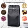 50Pcs Coffee Stand Up Pouch With Valve &Ziplock Pulltab Ground Coffee Beans Nutdried Tea Leaf Mga Pouches Ng Kap