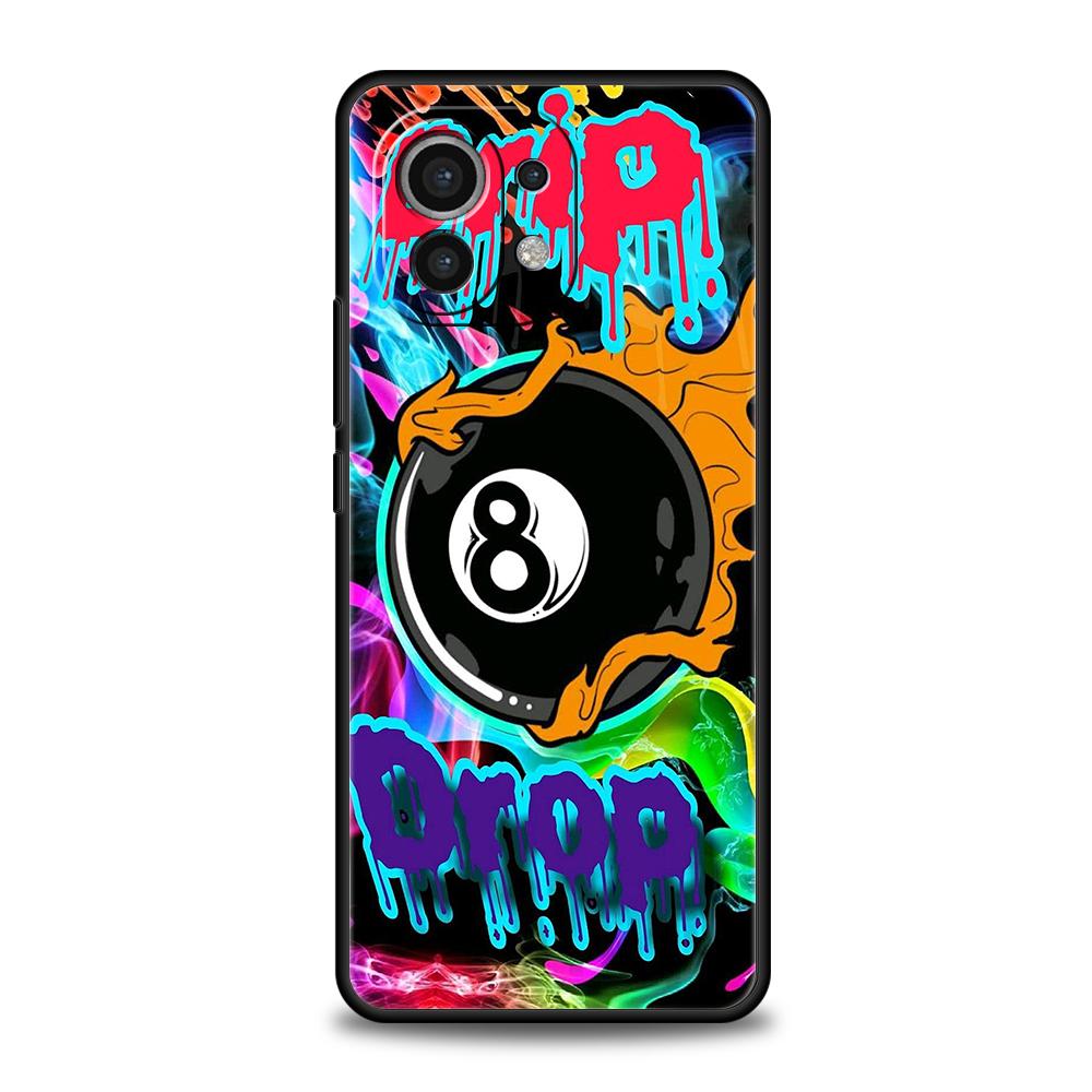 Phone Case Cover for Xiaomi Mi 17 Pro Max 15 14 13 12 11 Ultra 15T 14T 13T 12T Pro Lite Soft TPU Billiard Fashion Brand Number