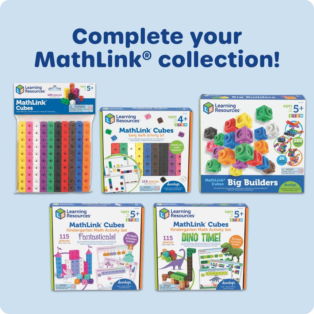 Learning Resources Cubes LER 4285 MathLink(R) (100 Cubes)