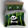 Panda bamboo design. Bedding Duvet cover sets Duvet covers Pillowcases gifts (1 * Duvet Cover 2 * Pillowcases, without duvet insert)
