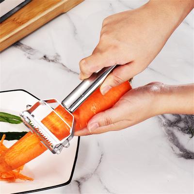 Stainless Steel Peeler Fruit Vegetable Melon Potato Carrot Cucumber Multifunction Peeler Home Kitchen Tool