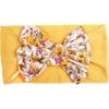 New nylon bow print children's headband, baby cute hair accessories, multi-colored girls' headscarf