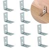 12 buc. Suporturi de colț în formă de L Colțuri de colț din metal Suport de perete pentru raft de sertar Fixare colțuri în unghi drept Brace Feronerie pentru mobilier