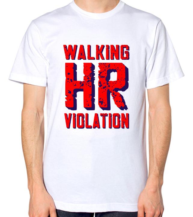 Walking HR Violation Unisex T-Shirt S разноцветный