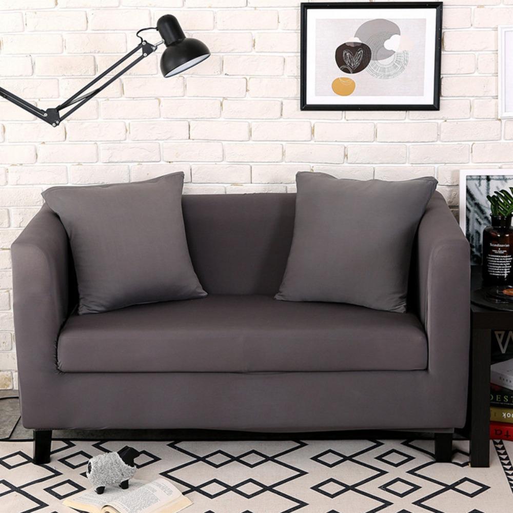 Milk Silk Elastic Sofa Cover Universal Full Cover Anti Cat Scratch All Season Lazy One Piece