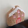 Christmas House Shape Plush Toy Doll Bedroom Dormitory Headrest Cartoon Gift