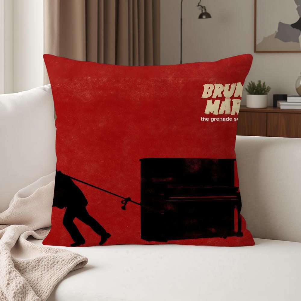 Singer BBruno Mars Pillow Case Suitable For Bedrooms Living Rooms Cars Home Decoration