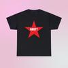 Nasty Red Star Unisex Heavy Cotton Tee Y2K Iconic Funny It Girl Meme Phrase Shirt Sassy Sarcasm Gift Unhinged Chaotic Viral Quote Present