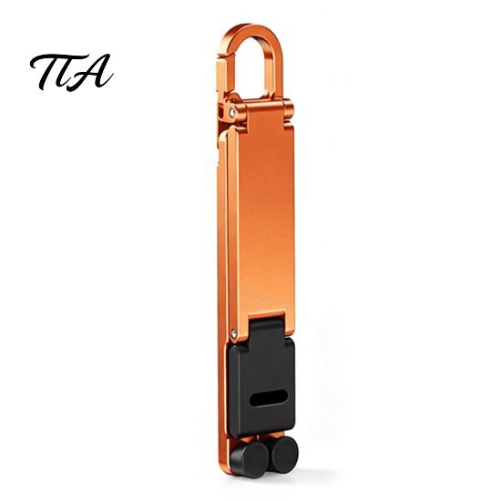 Travel Phone Stand Mini Foldable Keychain, Portable Cell Holder for Desk Desk, Pocket Home Office Accessory