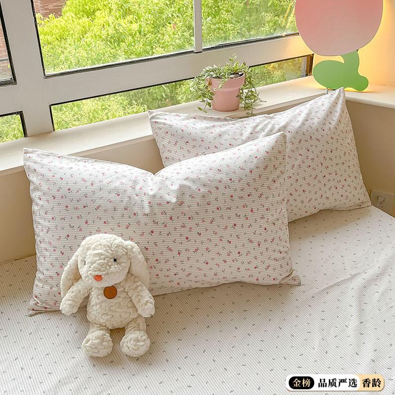 100% Cotton Pillowcase Set 48x74cm Pair Thickened Bedding Cover Modern Minimalist Home Sleep Comfort