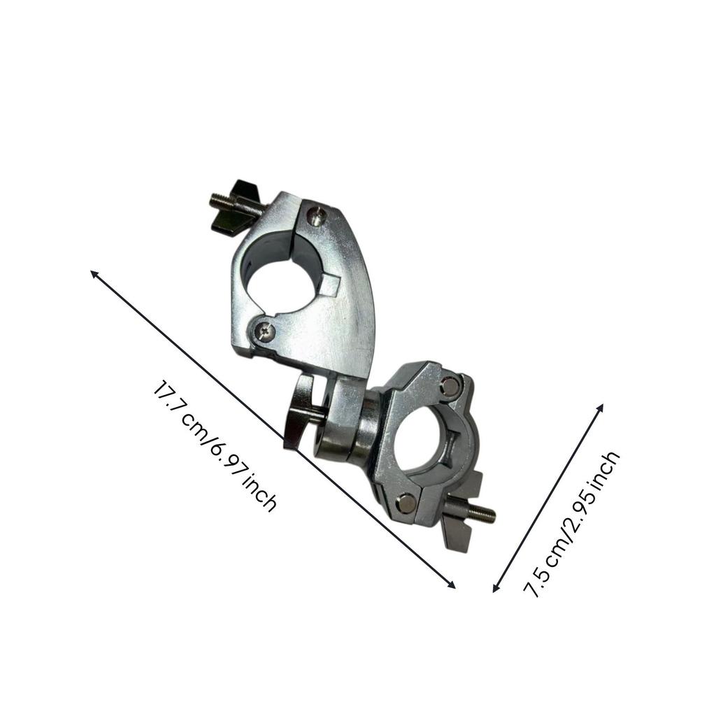 Drum Rack Clamp with Hinged Sides Adjustable for Stage Rig, Drummers
