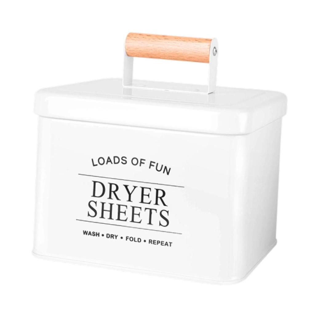 Dryer Sheet Container Organizer Decor Farmhouse Dustproof Accessories Multipurpose Portable Laundry Pod Storage Box for Dorm