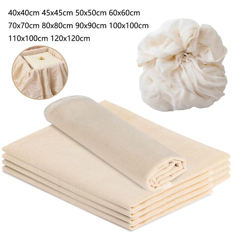 1pcs Large White Cotton Gauze Cheesecloth Fabric Reusable Muslin Cloth for Straining, Cooking, Tofu ,Cheesemaking, Baking