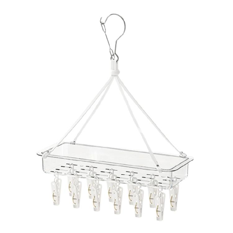 

High Capacity Plastic Clothes Pegs Organizers For Small Spaces Holds 18/24/12 Items Securely Wind Resistant