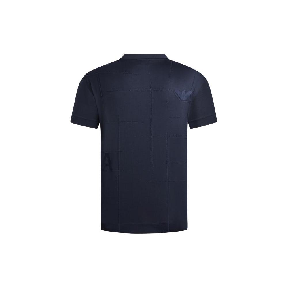 EMPORIO ARMANI SS24 T Shirt Men's Navy Blue 3D1TD1-1JUVZ-0920