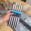5 Pairs White Gold Korean Chopsticks Japanese Chopsticks Reusable Chopsticks Washable Food Grade Non Slip Chopsticks Easy To Use