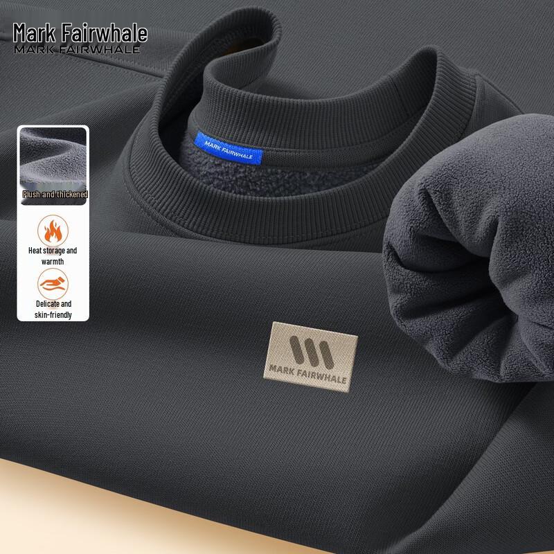 Mark Fairwhale Men s Fleece-Lined Round Neck Pullover 2XL 3770₽