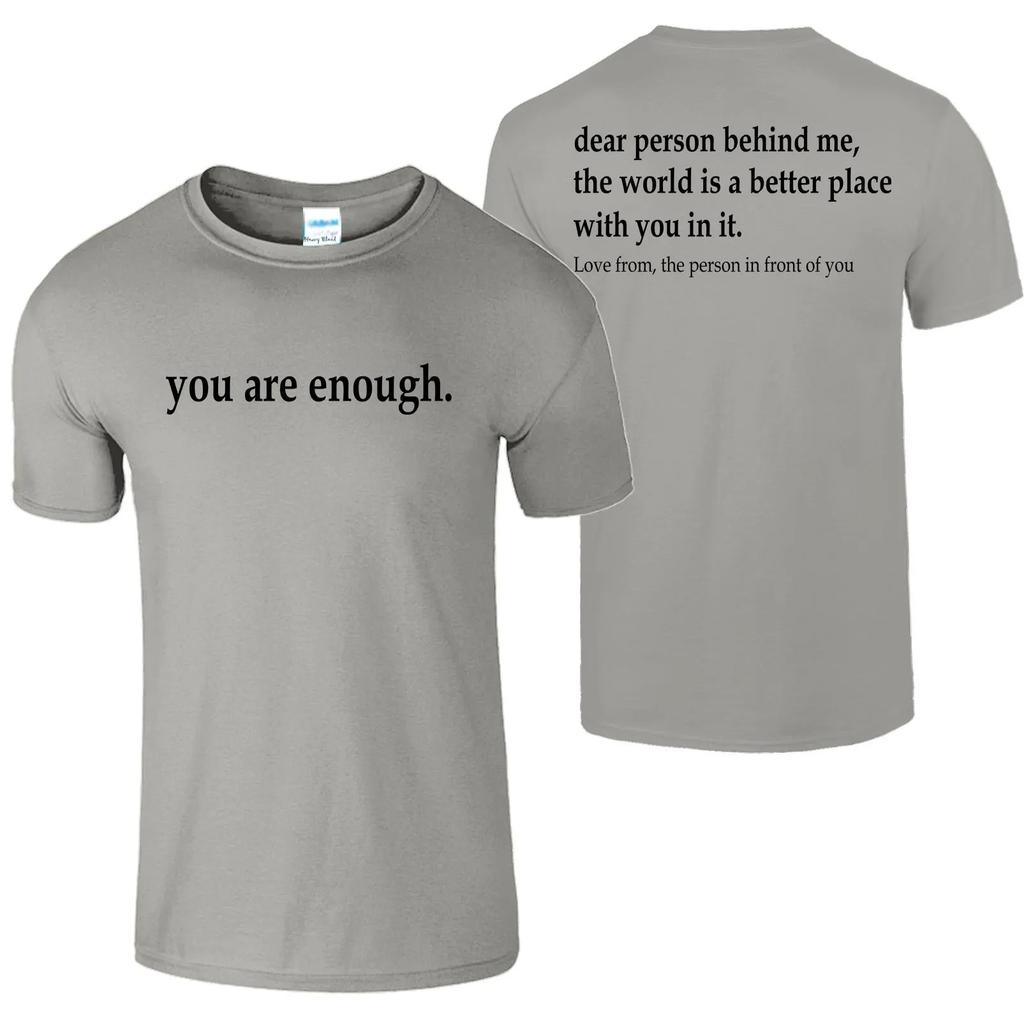 Lieve Persoon Achter Mij T-shirt Zelfzorg Unisextal Gezondheidsbewustzijn Welzijn Empowerunisext Positiviteit Comfort Kleding Verjaardagscadeau