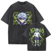 Killua Zoldyck Hunter X Hunter Graphic T-shirt Harajuku Washed T-shirts Men Women Cotton Casual Oversized Short Sleeve T Shirts