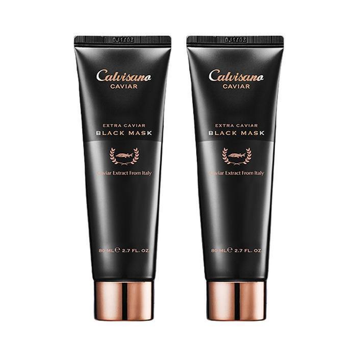Calvisano Extra Caviar Black Mask 80ml x2 / Moisturizing / Nourishing / Lifting (23709222)