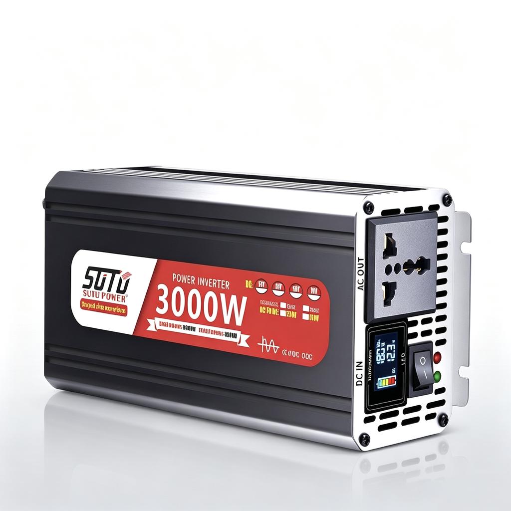 Pure Sine Wave Inverter 3000W 12V24V to 220V 50Hz to 110V 60Hz Car Home Battery Solar Power Converter Socket