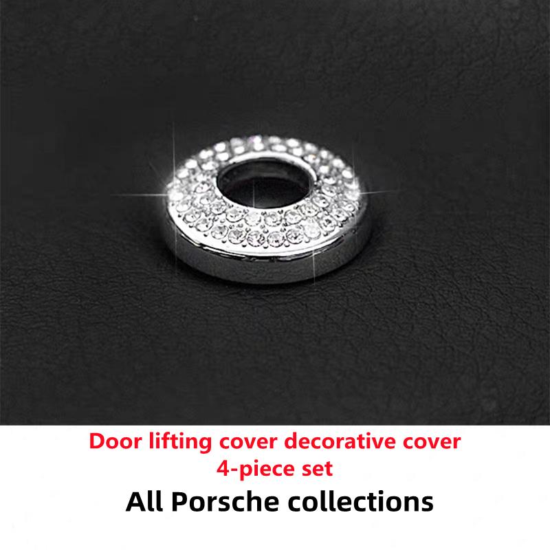 For Porsche Panamera Macan Cayman Taycan Cayenne911 918 718Air Vent Knob Diamond Decoration Crystal Interior Sticker Accessories