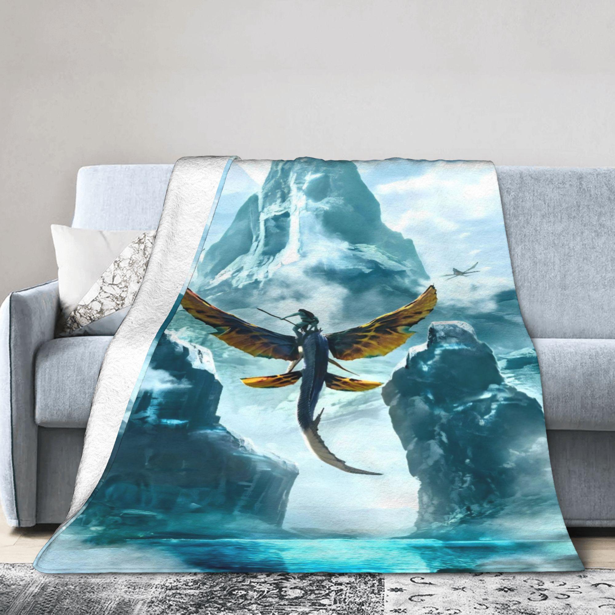 Avatar Movie Blanket Flannel Funny Warm Throw Blankets for Bedding Lounge Spring/Autumn 75X95CM