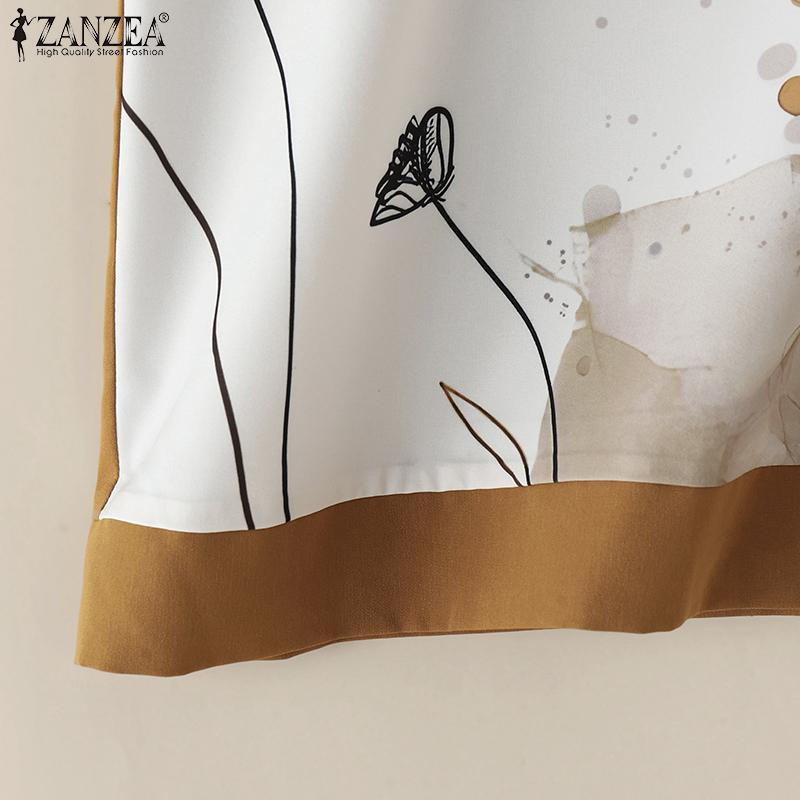 ZANZEA Women Floral Tank Tops and Shorts Summer Two Piece Sets