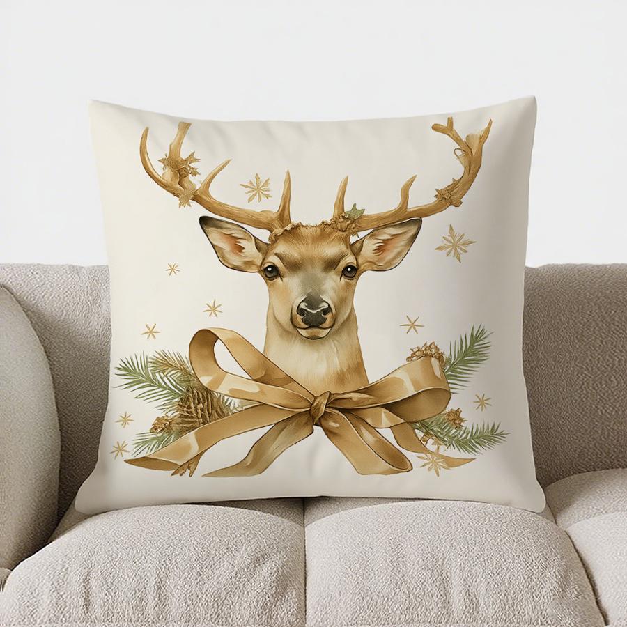 Home Decor Camouflage Gift Box Pillow For Festive Decor Pattern Cushion Cover Suitable For Sofa Bedroom Car Pillow Cover