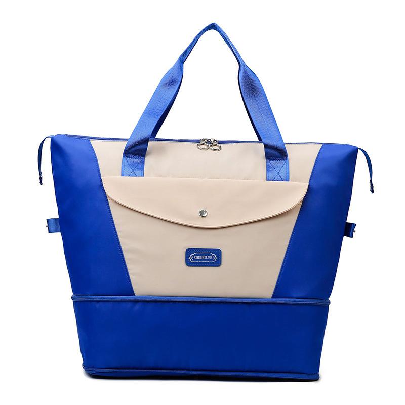 Travel bag Large capacity Portable travel Business trip Luggage storage bag Yoga fitness bag Expansion dry and wet separation