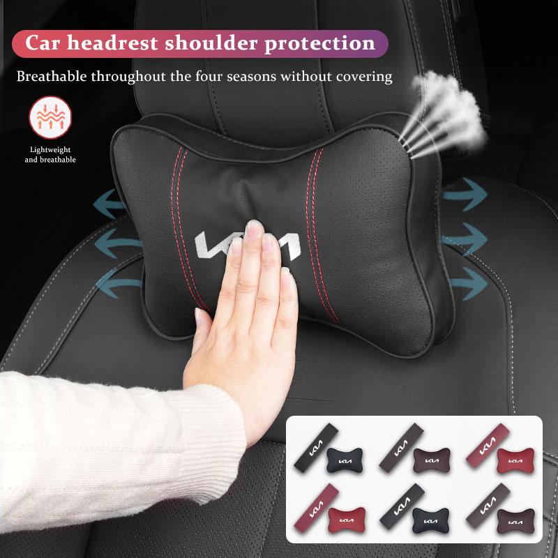 Car Seat Belt Shoulder Pad Protective Cover Auto Interior Accessories For KIA Rio K5 K2 Sportage Ceed Sorento Picanto Stinger pzce30