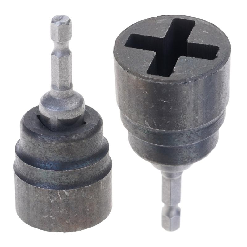 Power Wing Nut Driver,1/4" Hexagonal Shank Slot Wing Nut Drill Bit Socket Wrenches for Panel Nuts Screws
