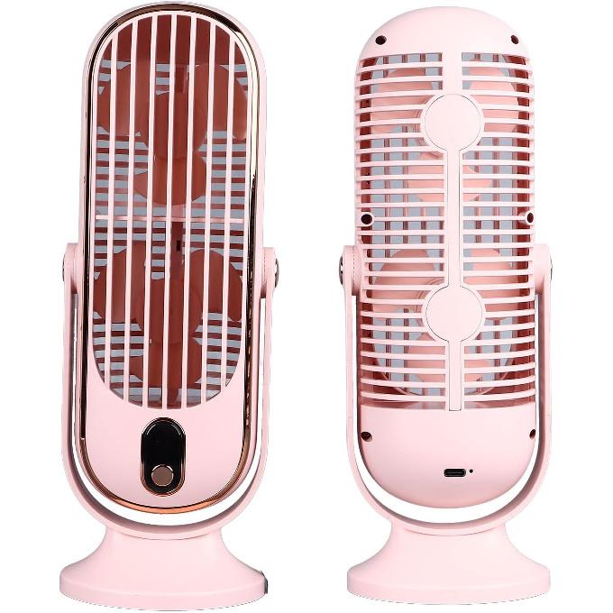 Table Tower Fan Portable USB Electric Cooling Fan with 5 Speeds Brushless Motor Standing Fans for Car Home Office ()