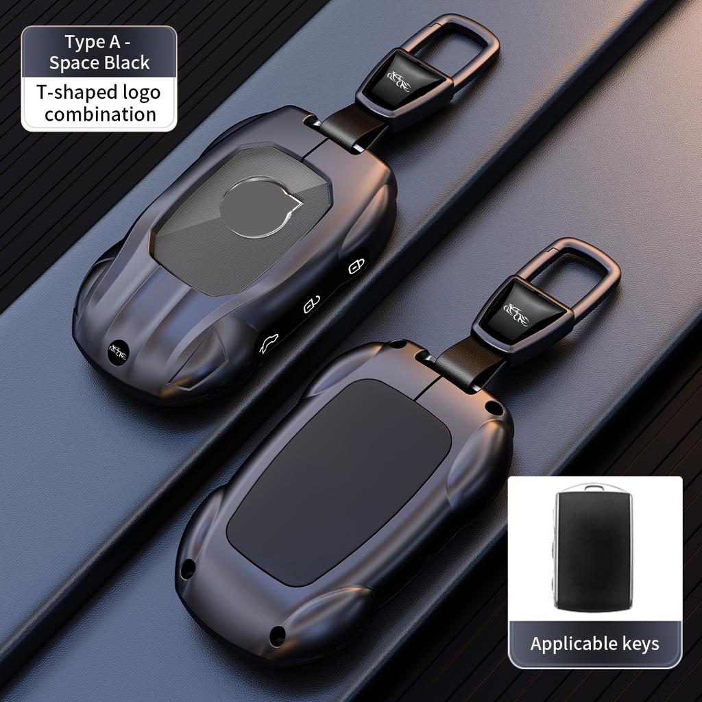 For Volvo S60 V90 V60 XC40 XC60 XC90 S90 T5 T6 T8 Polestar 1 2 Zinc Alloy Car Key Case Cover Key Holder Shell Accessorie
