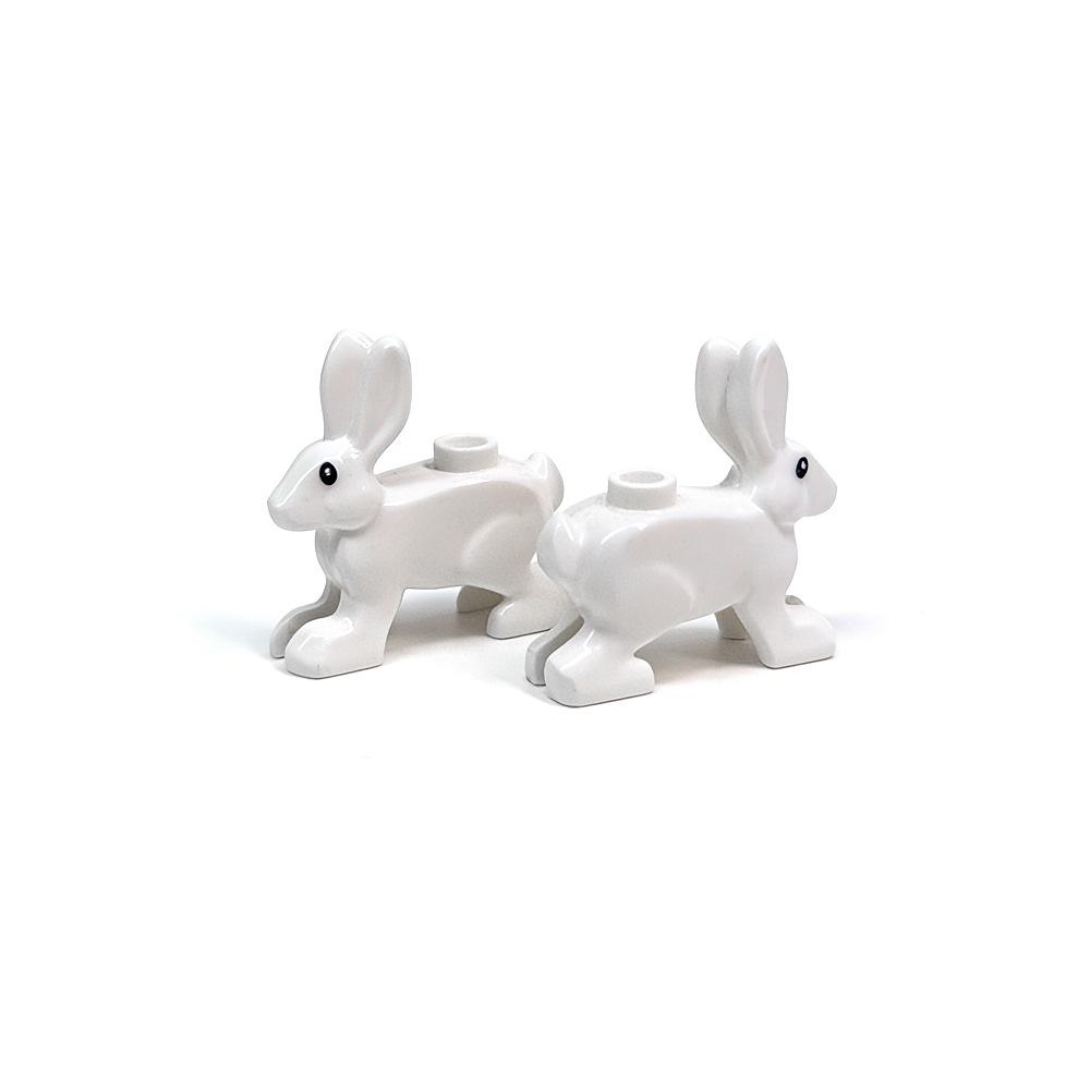 DIY-Teile mit Tierdruck: Ziege, Möwe, Pinguin, Fisch, Schaf - Kompatibel mit MOC Bausteinspielzeug