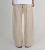 Beoteunseoul Side Big Pocket Curved Washed Cotton Pants (Beige)