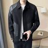 Ruffian Handsome Splicing Jacket Jacket Men's Trendy Brand Lapel On Clothes Spring, Autumn and Winter 2025 New Models