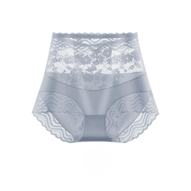 Hoch taillierte Unterwäsche für Damen aus Spitzenslips aus reiner Baumwolle mit einem taillierten Schritt, angehobenen Hüften, großer taillierter Dreiecksslip